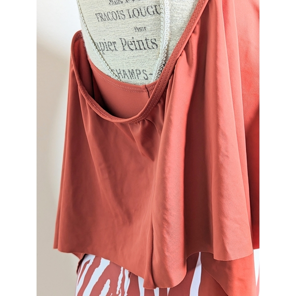 Rosewe Rust Orange High Waisted Bikini Set - Picture 3 of 6